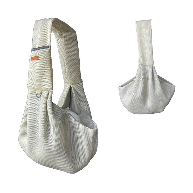 Mesh Polyester Breathable Dog Bag Pet Cross body Bag Outdoor Travel