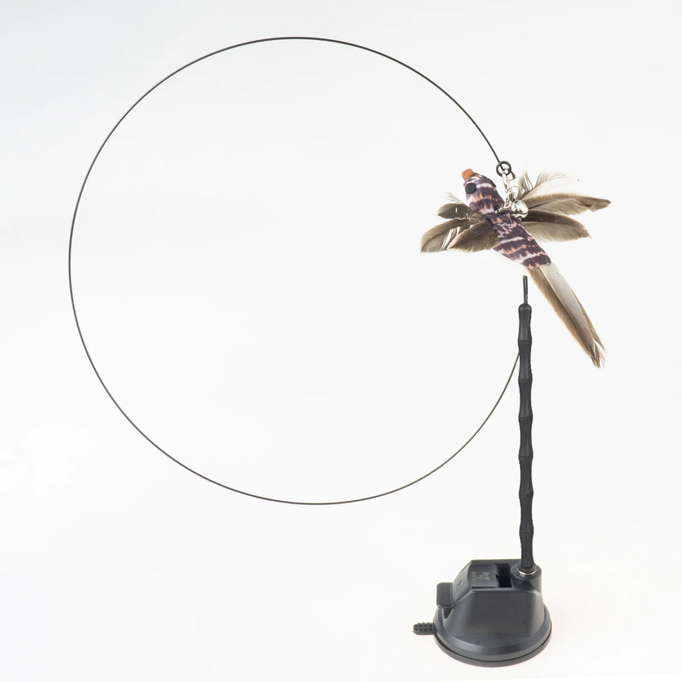 Cat Feather Wand Toy Suction Cup Bird/Feather Cat Wand Pet Supplies