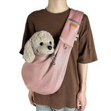Mesh Polyester Breathable Dog Bag Pet Cross body Bag Outdoor Travel