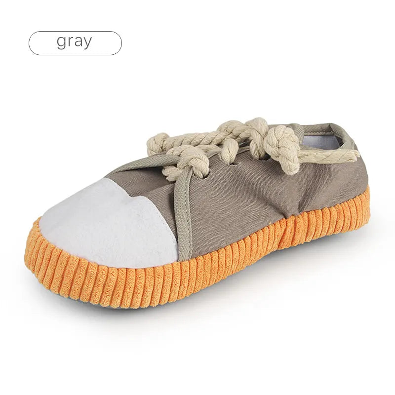 Dog Chew Toys,Funny Squeaky Toys Shoes Chewing Plush Toy