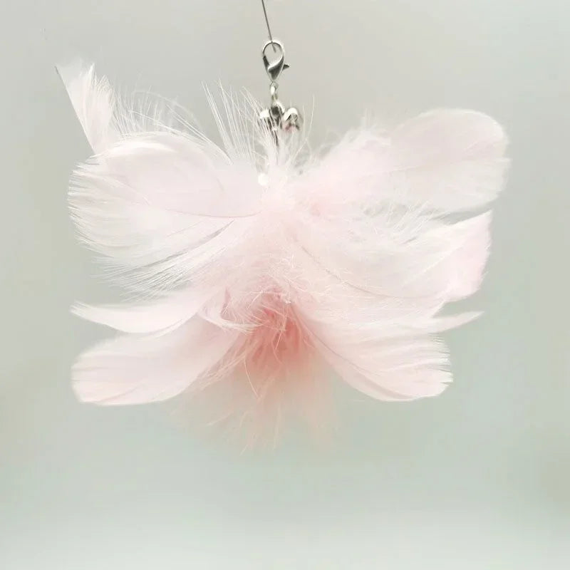 Cat Feather Wand Toy Suction Cup Bird/Feather Cat Wand Pet Supplies