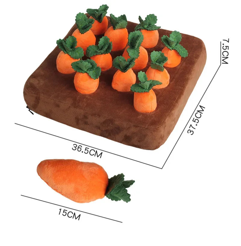 Innovative Dog Toys Snuffle Mat for Pet Plush Carrot Toy