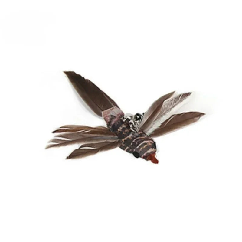 Cat Feather Wand Toy Suction Cup Bird/Feather Cat Wand Pet Supplies