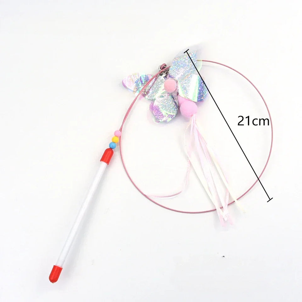 Cat Feather Wand Toy Suction Cup Bird/Feather Cat Wand Pet Supplies