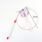 Cat Feather Wand Toy Suction Cup Bird/Feather Cat Wand Pet Supplies