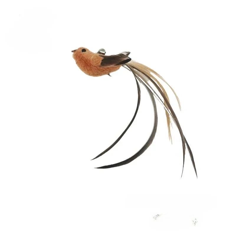 Cat Feather Wand Toy Suction Cup Bird/Feather Cat Wand Pet Supplies