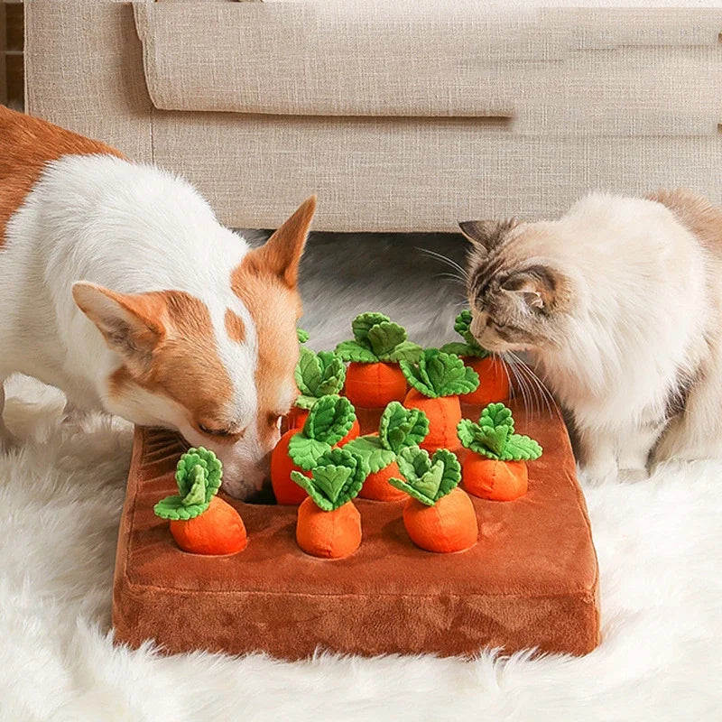 Innovative Dog Toys Snuffle Mat for Pet Plush Carrot Toy