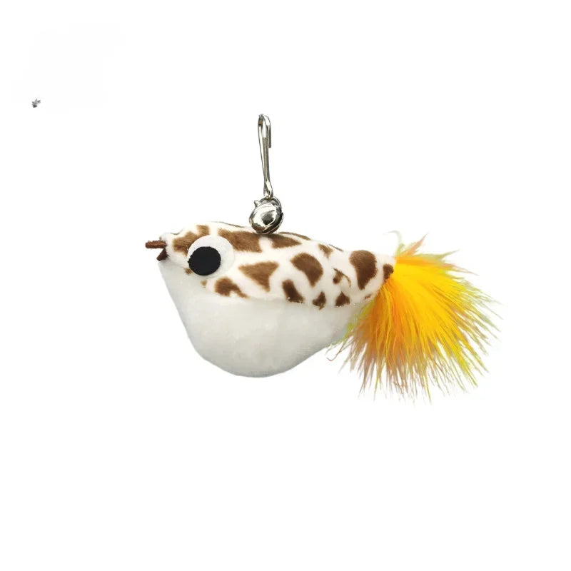 Cat Feather Wand Toy Suction Cup Bird/Feather Cat Wand Pet Supplies