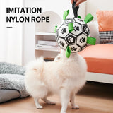Dog Soccer Ball with Straps Tug of War  Dog Toy
