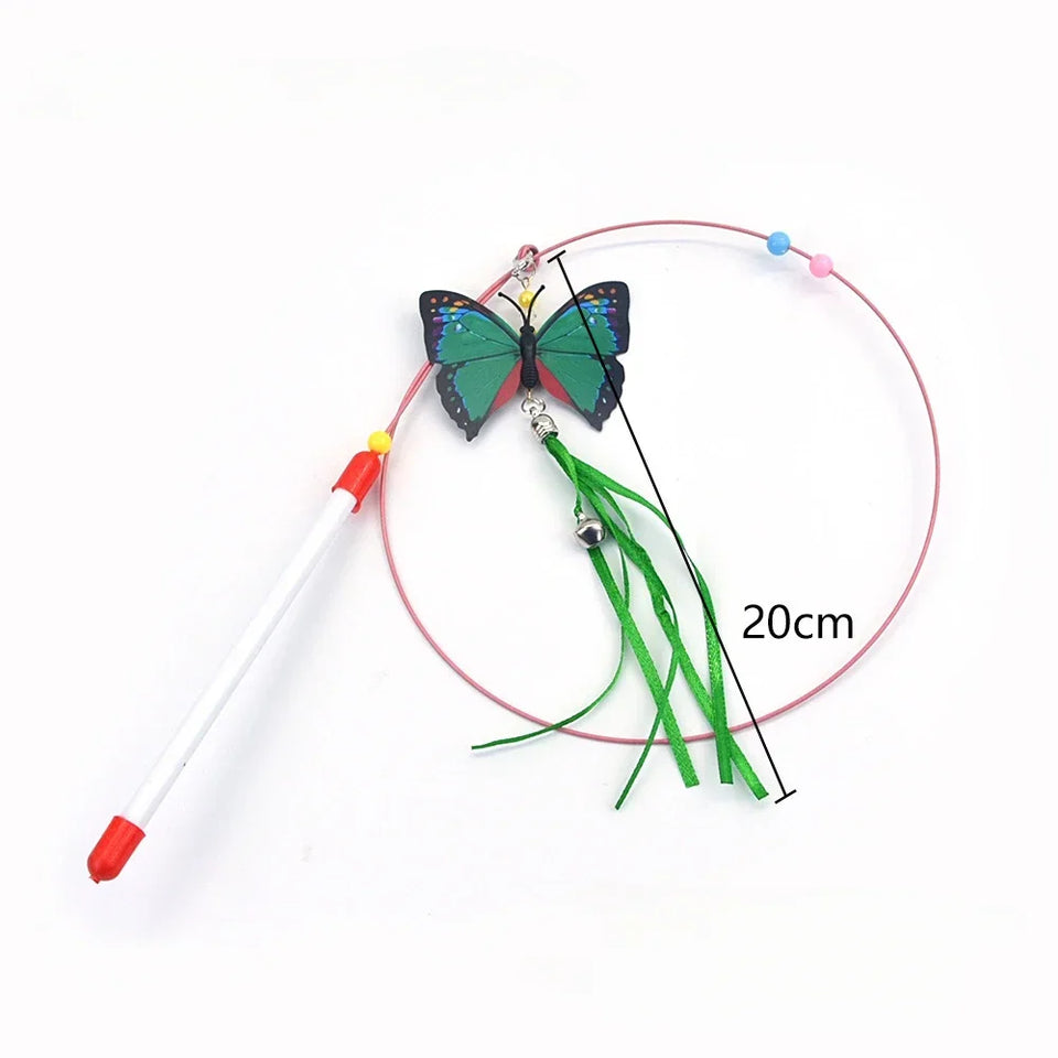 Cat Feather Wand Toy Suction Cup Bird/Feather Cat Wand Pet Supplies