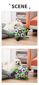 Dog Soccer Ball with Straps Tug of War  Dog Toy