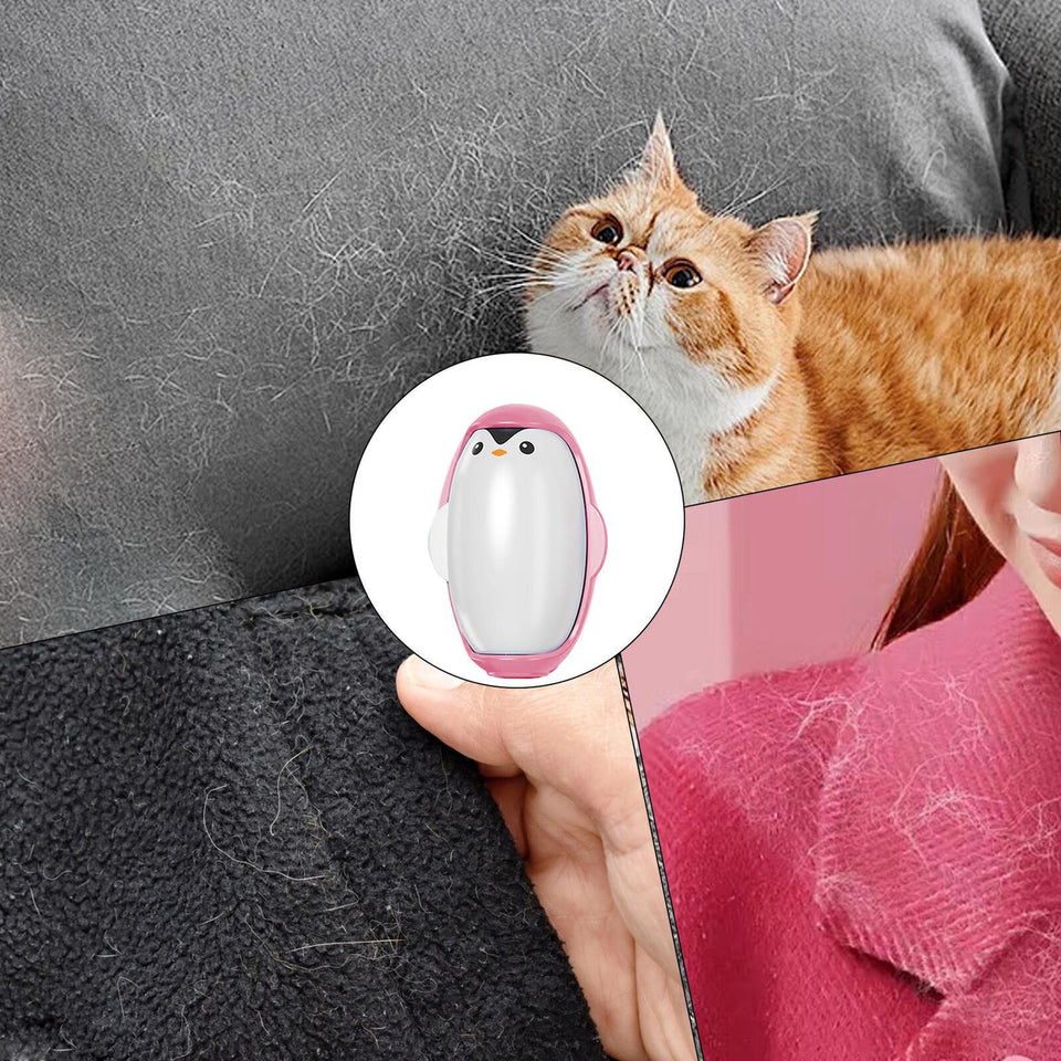 Reusable Lint Roller Ball Penguin Shape Portable Lint Ball Remover for Travel