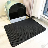 cat litter rug

