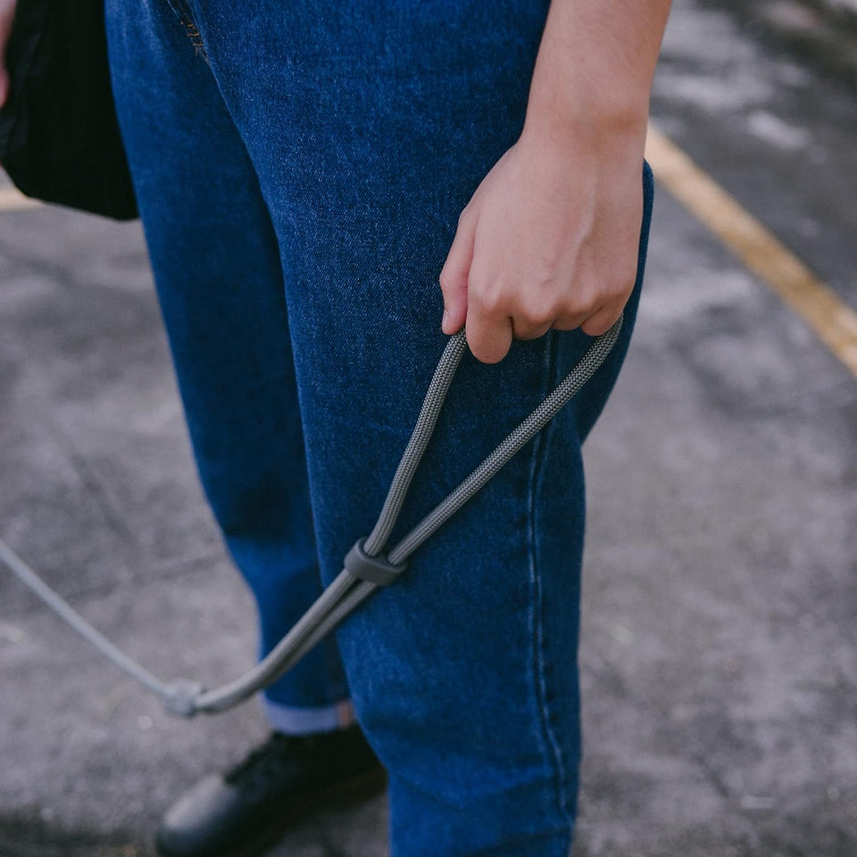 Titanium Grey 3-In-1 Hands-Free Dog Leash, Versatile Crossbody Rope & Adjustable Long Leash