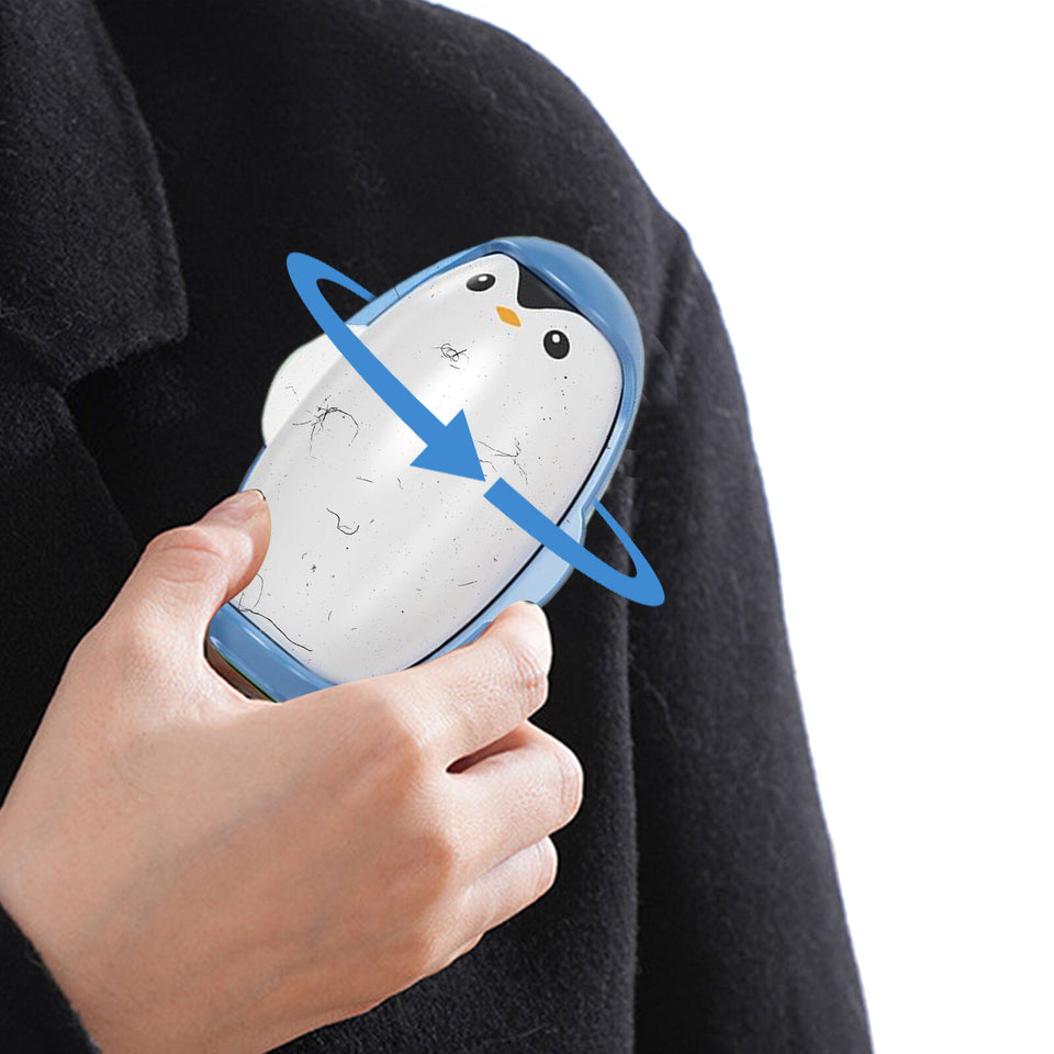 Reusable Lint Roller Ball Penguin Shape Portable Lint Ball Remover for Travel